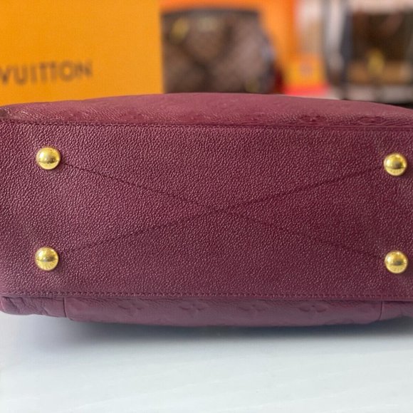 LOUIS VUITTON Metis Hobo Monogram Empreinte Leather Tote Dark Burgundy Authentic - Picture 11 of 16